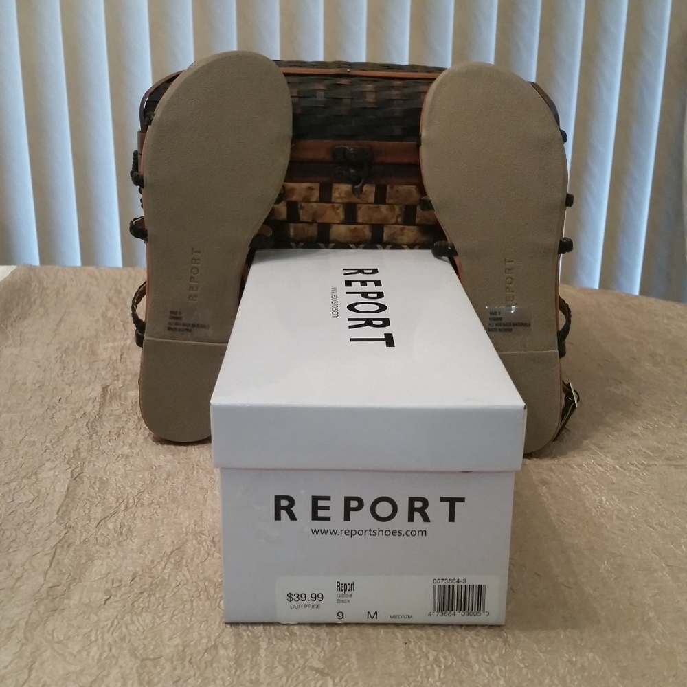 REPORT Gibbie Women's Sandals Black Size 9M - Picture 3 of 5